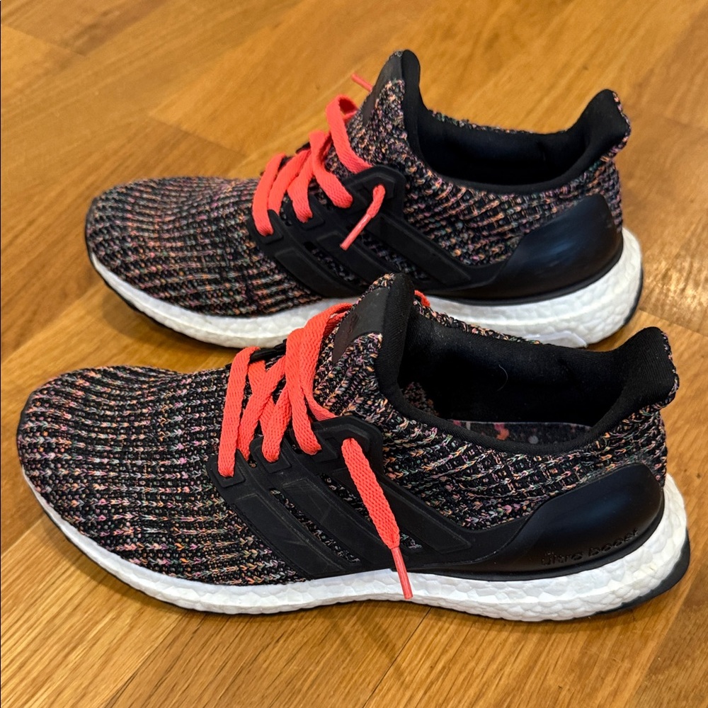 Adidas women’s Black and multi-color running shoe Sneaker